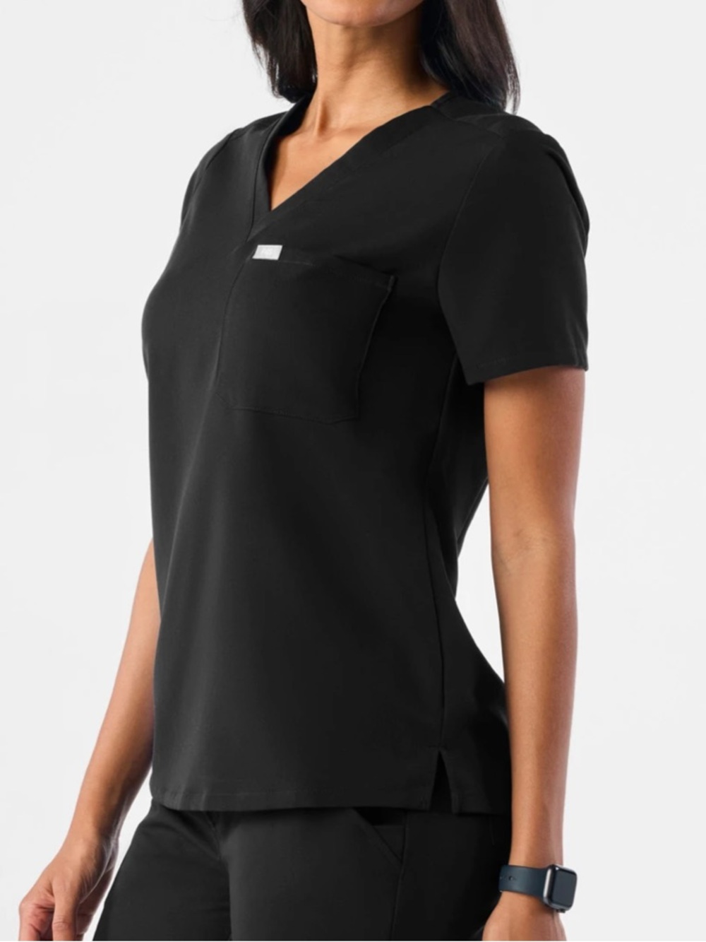 Figs Black Catarina One Pocket Scrub Top